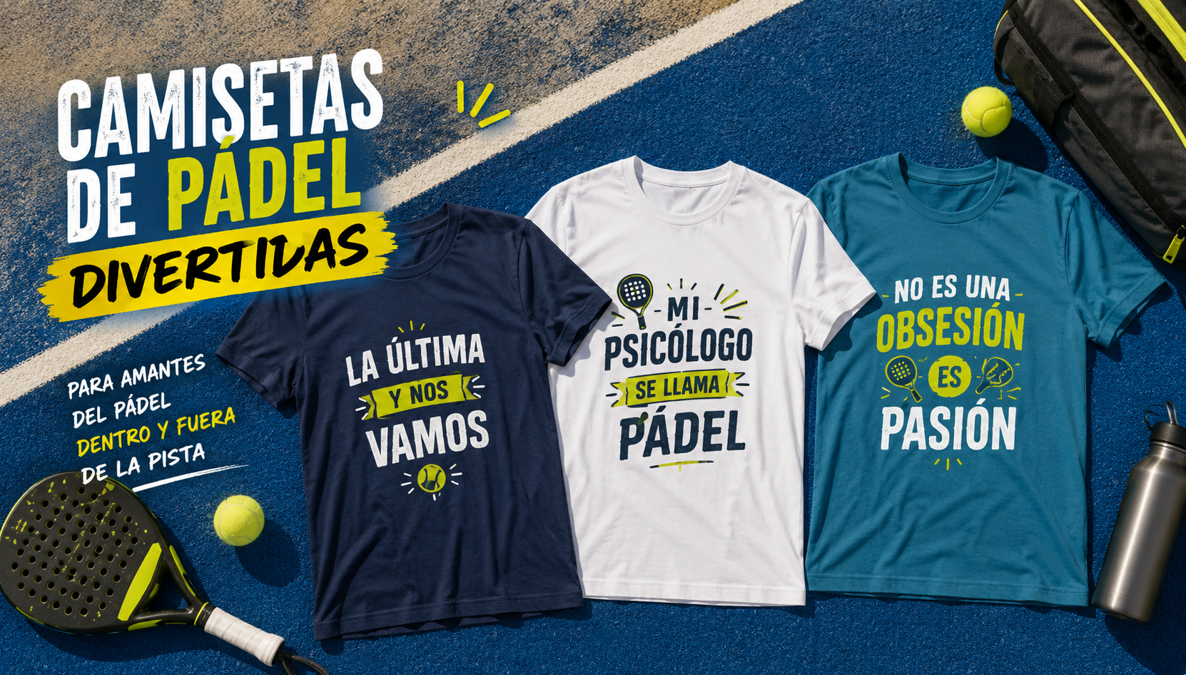 camisetas de padel divertidas
